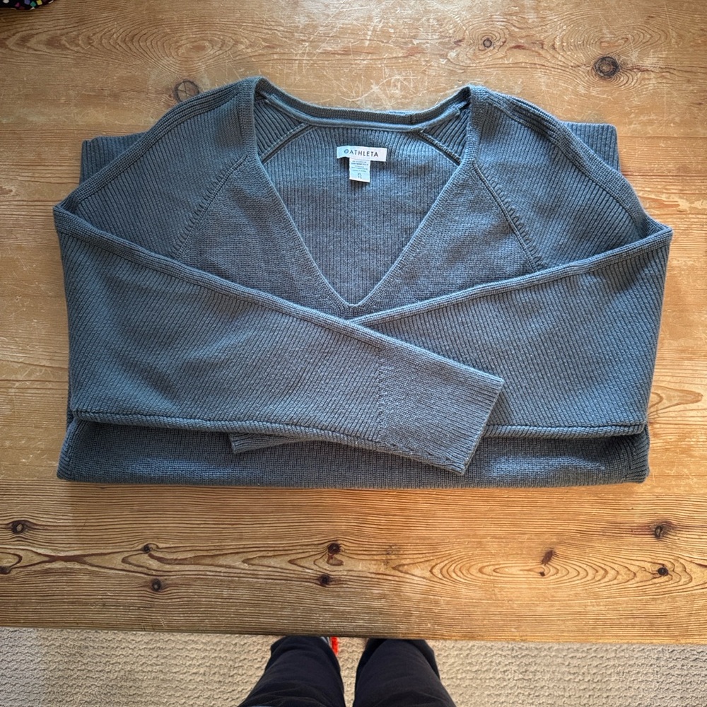 Athleta Gray Knit Sweater